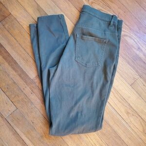 Rachel Zoe skinny stretchy green‎ pants size medium